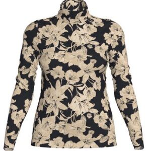 LuLaRoe Penelope Black and Cream Floral Blouse